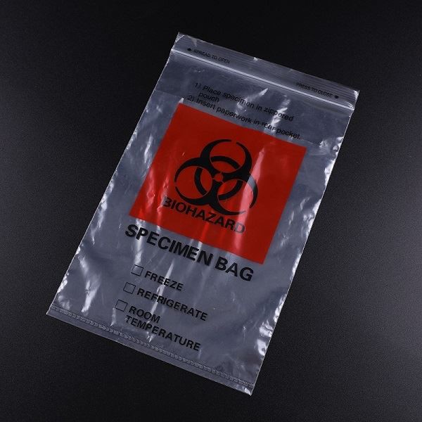 Avtoklaviranje Ldpe Patology Transport Medical Lab Biorazgradljiva vreča za smeti za biološke nevarnosti