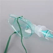 Dihanje Poln obraz maska za spanec Medicinska enkratna uporaba Medical Nebulizer PVC Prozorna kisik maska