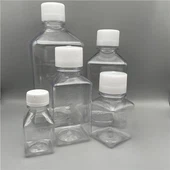 Prozorna PET square serum srednje plastična reagent steklenica